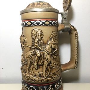 1988 American Indian Beer Stein - Avon collection